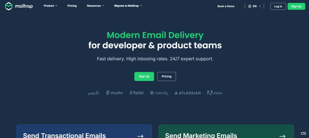 email marketing software - Mailtrap.io