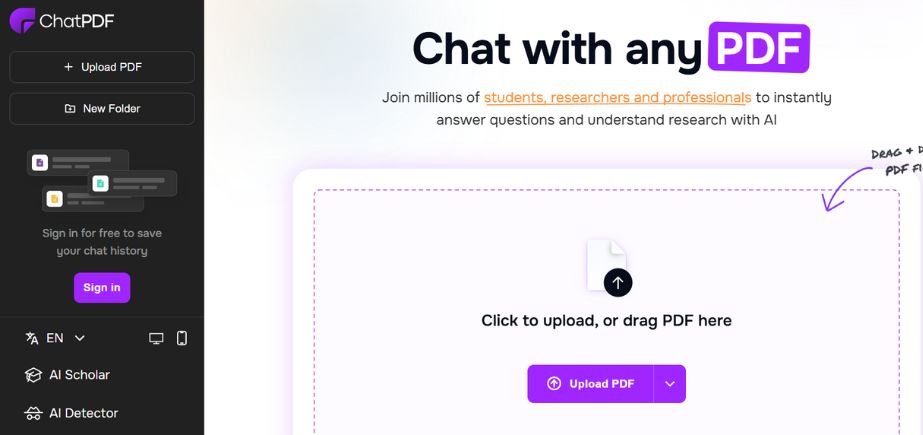 AI PDF Tool - ChatPDF