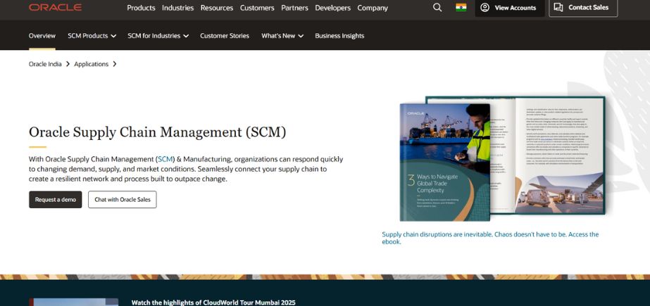Oracle SCM Cloud - Supply Chain Management Tools