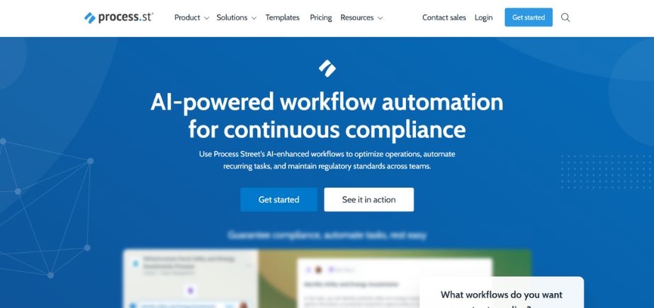 Process Street - Workflow Management Platforms