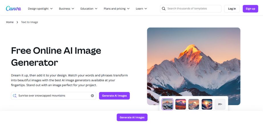 AI Image Generator - Canva