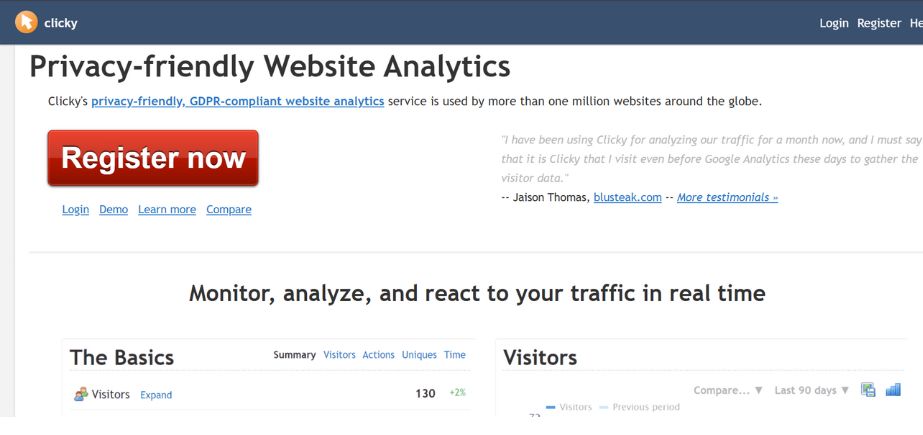Website Analytics Tool - Clicky