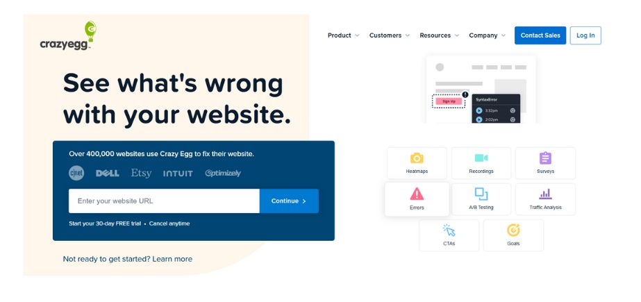 Website Analytics Tool - Crazy Egg