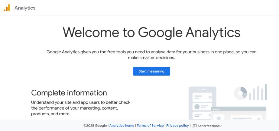 Website Analytics Tool - Google Analytics 4 (GA4)