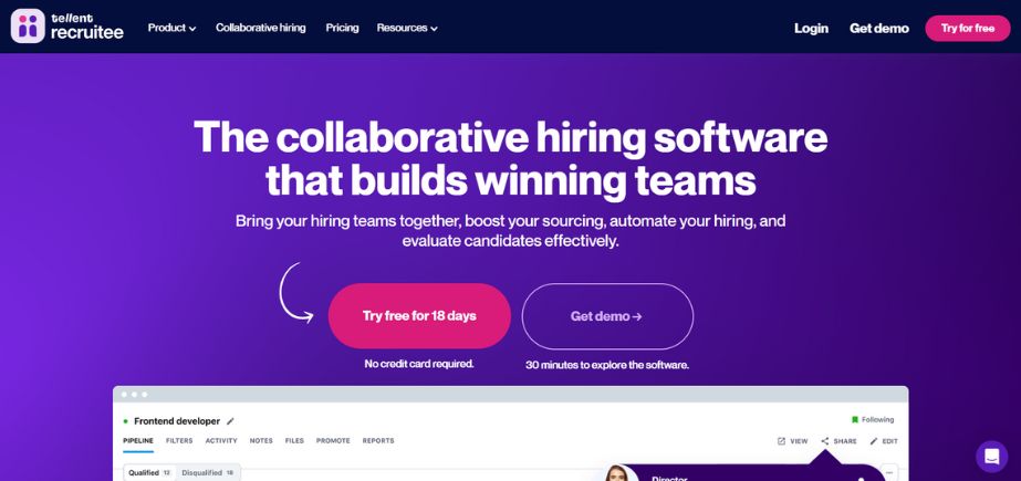 Recruitee - talent management tools