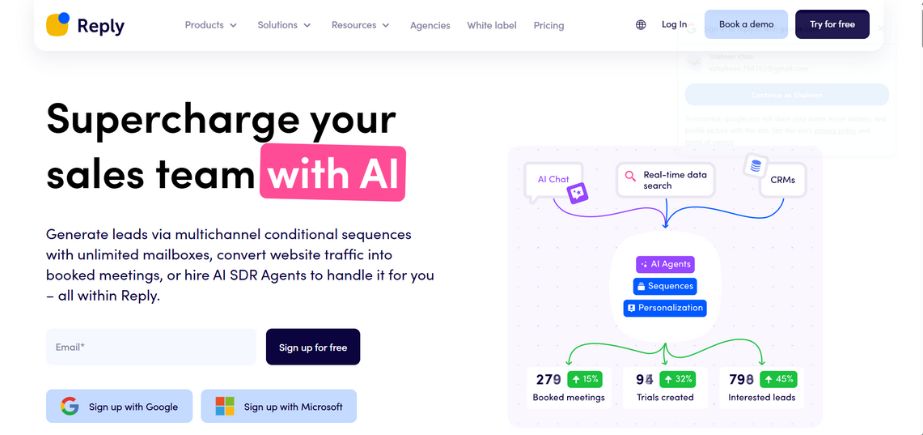 Reply - Cold Email Outreach Tools