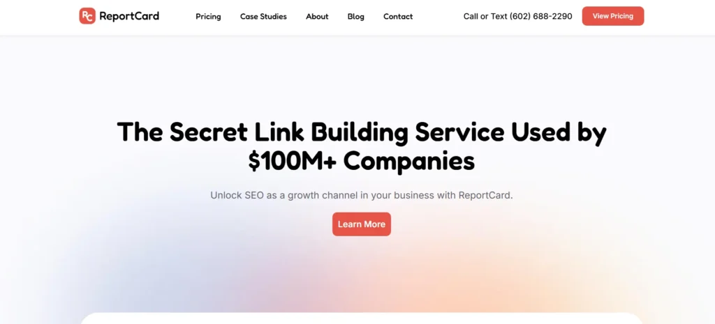 Link Building Agency - ReportCard