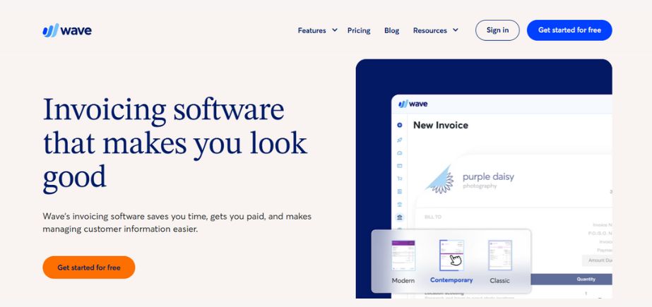 invoice software - Wave Invoicing