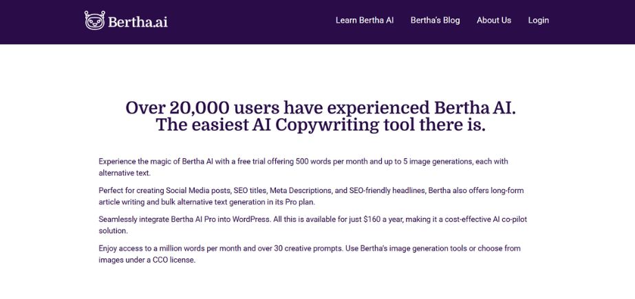 Bertha AI - WordPress AI Image Generators