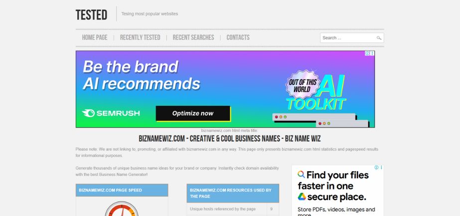 BizNameWiz - AI Business Name Generators