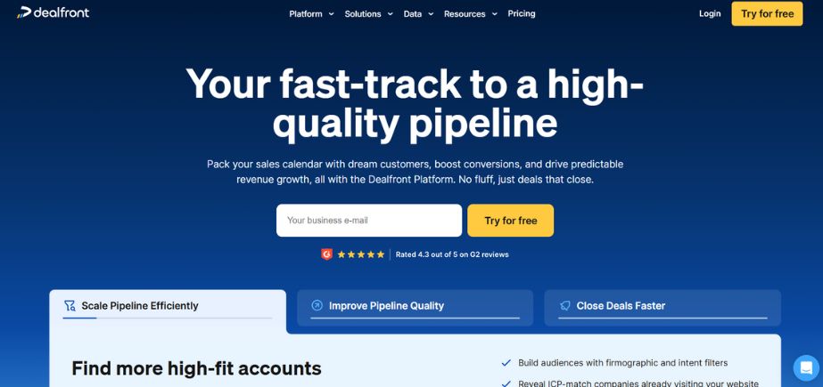 Dealfront - Sales Prospecting Tools