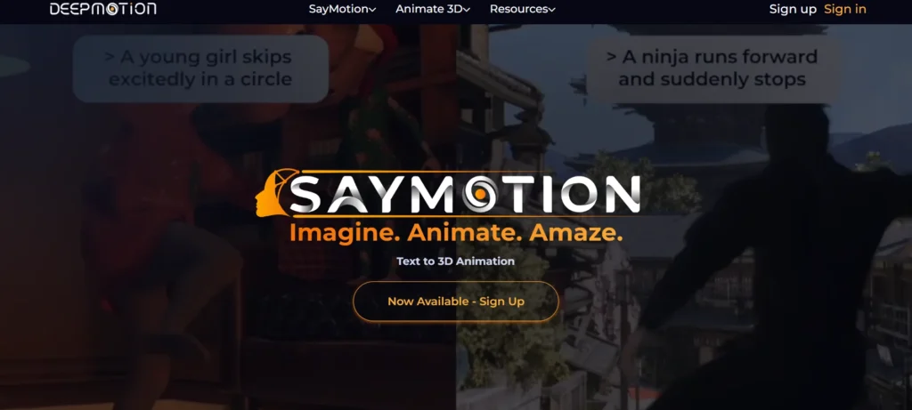 Face Mocap Software - DeepMotion Animate 3D