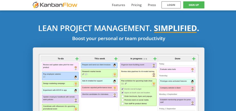 KanbanFlow - Task Management Software