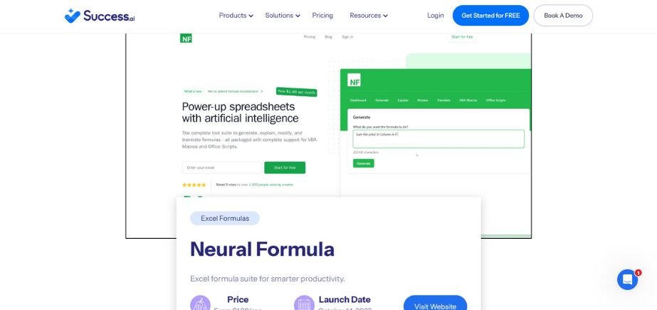 Neural Formula - AI Excel Formula Generators