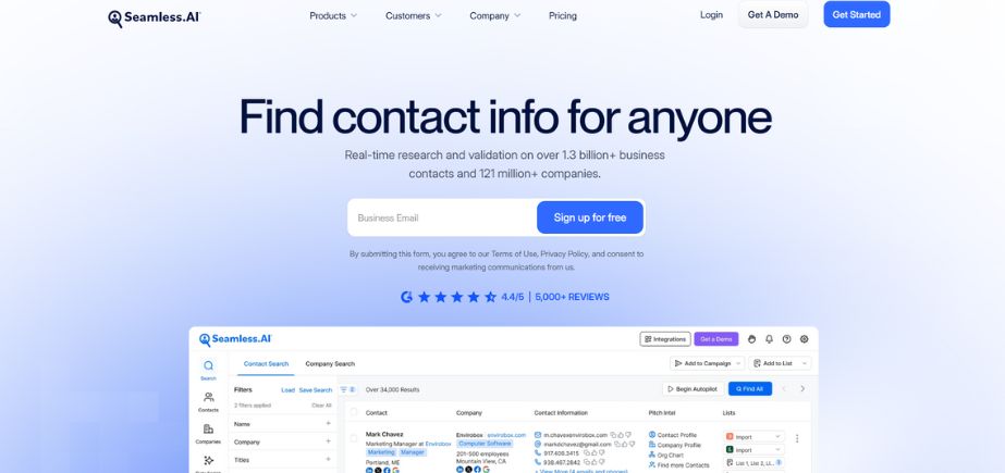 Seamless.ai - Sales Prospecting Tools