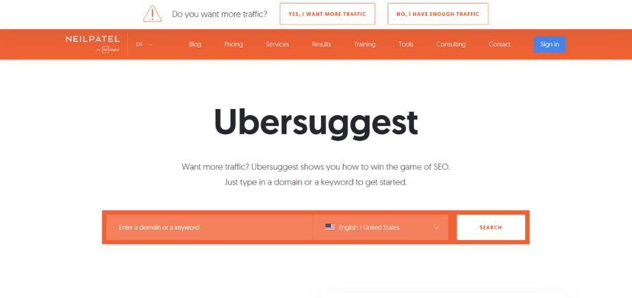 Ubersuggest - Best SEO Tools