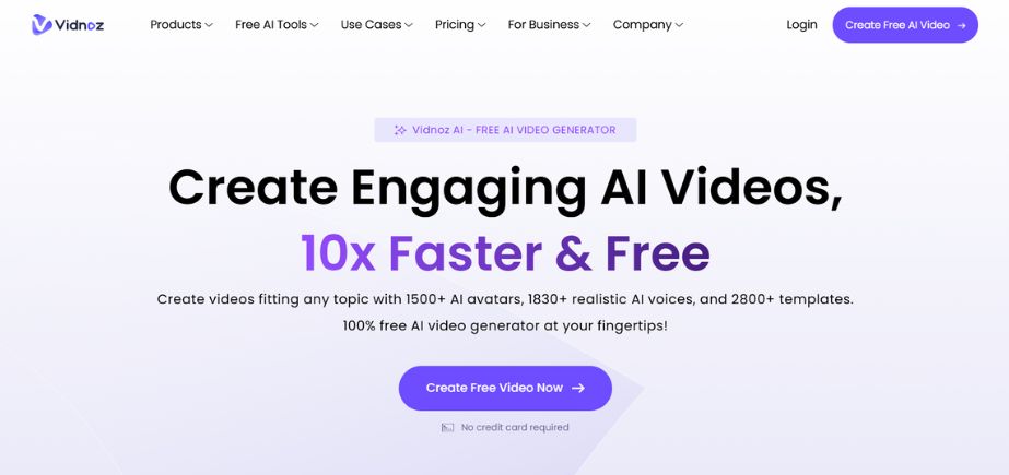 Vidnoz - AI Avatar Generators