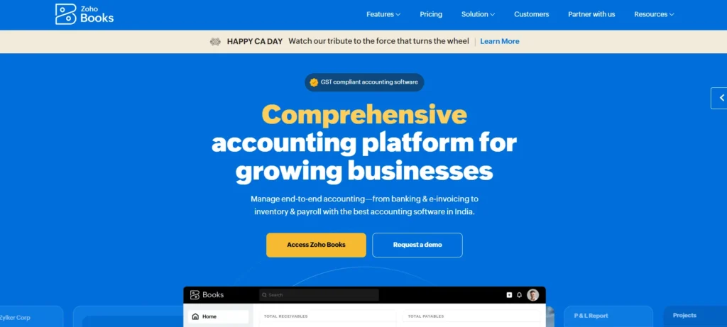 Accounting Software for Small Businesses - Zoho Books