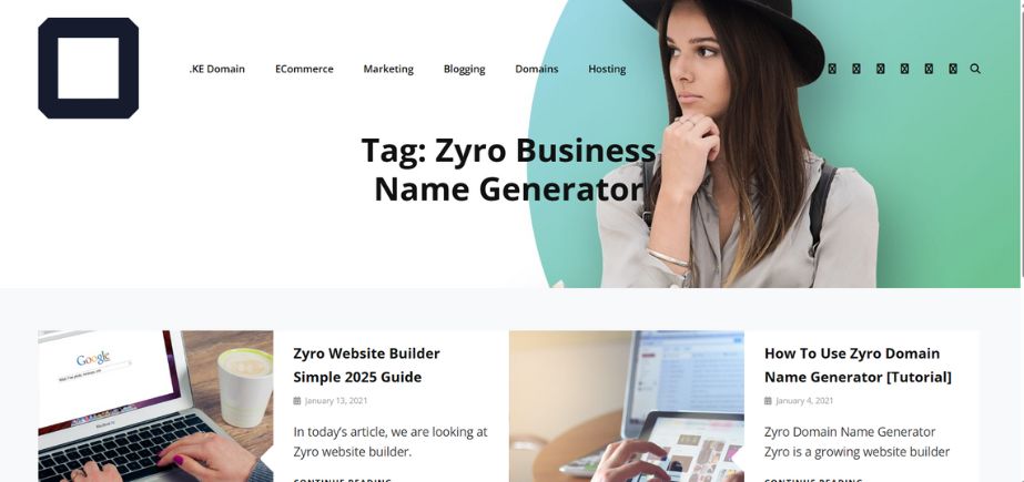 Zyro Business Name Generator - AI Business Name Generators