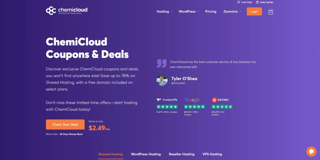 chemicalcloud-Reseller Hosting Providers