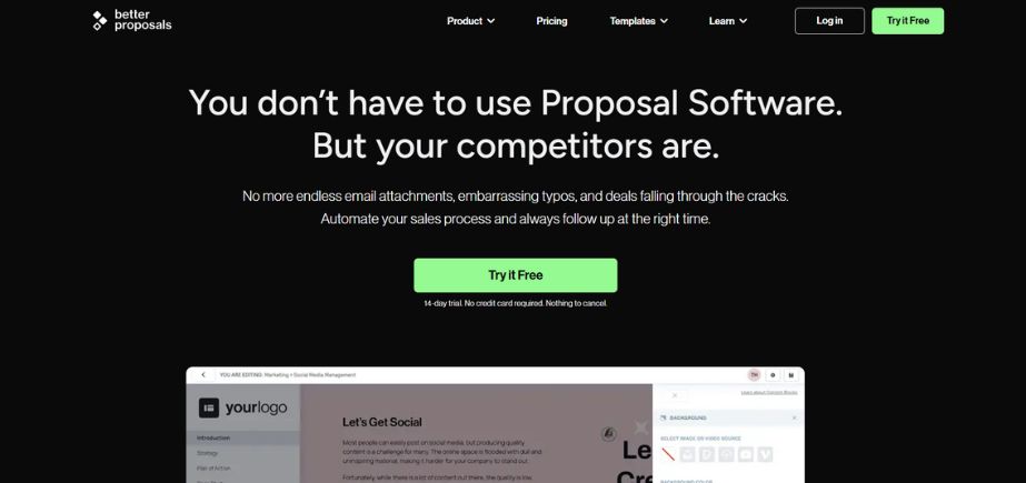 Better Proposals - Proposal Software Tools