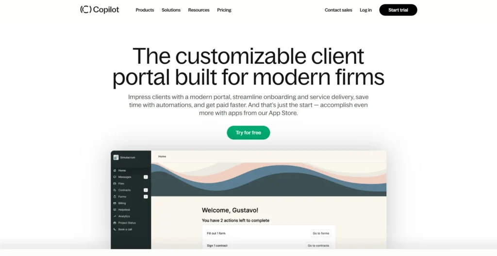 Copilot-Client & Customer Portal Software
