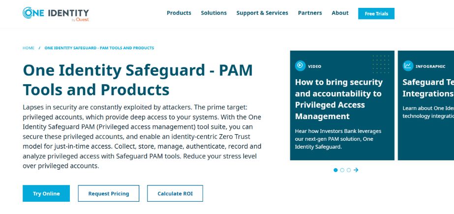 One Identity Safeguard - Best PAM Tools