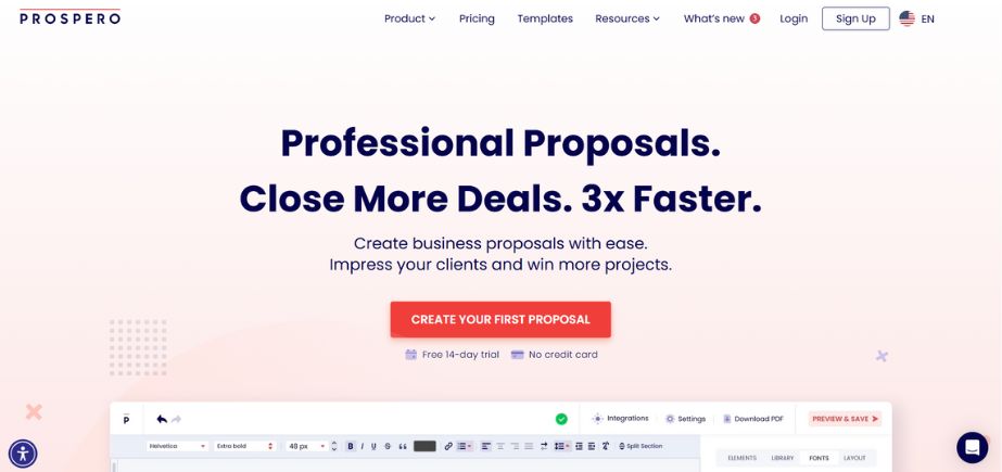 Prospero - Proposal Software Tools