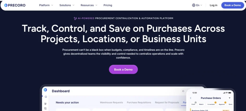 Order Management Software - Precoro