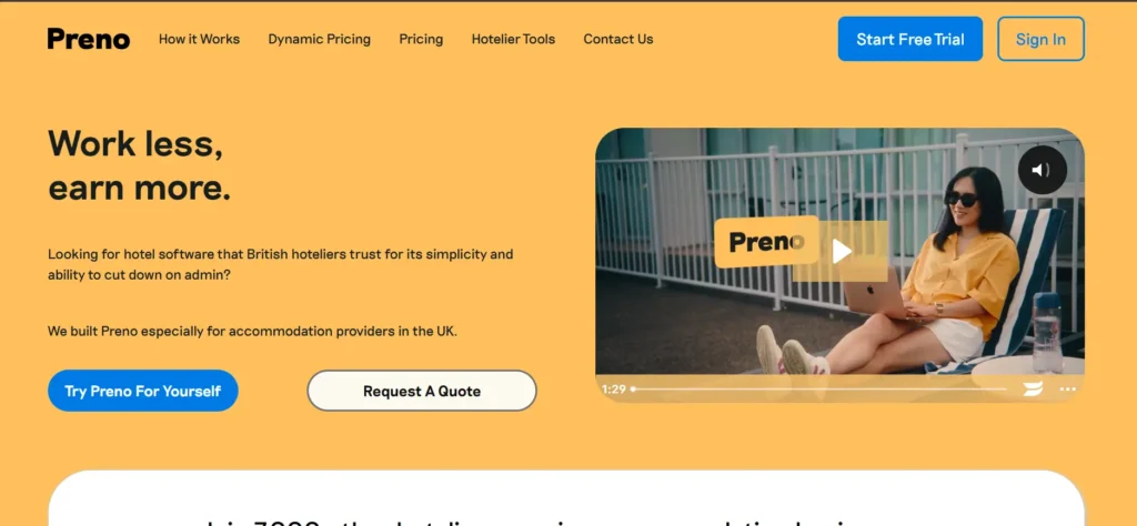 Best Hotel Front Desk Software: Preno