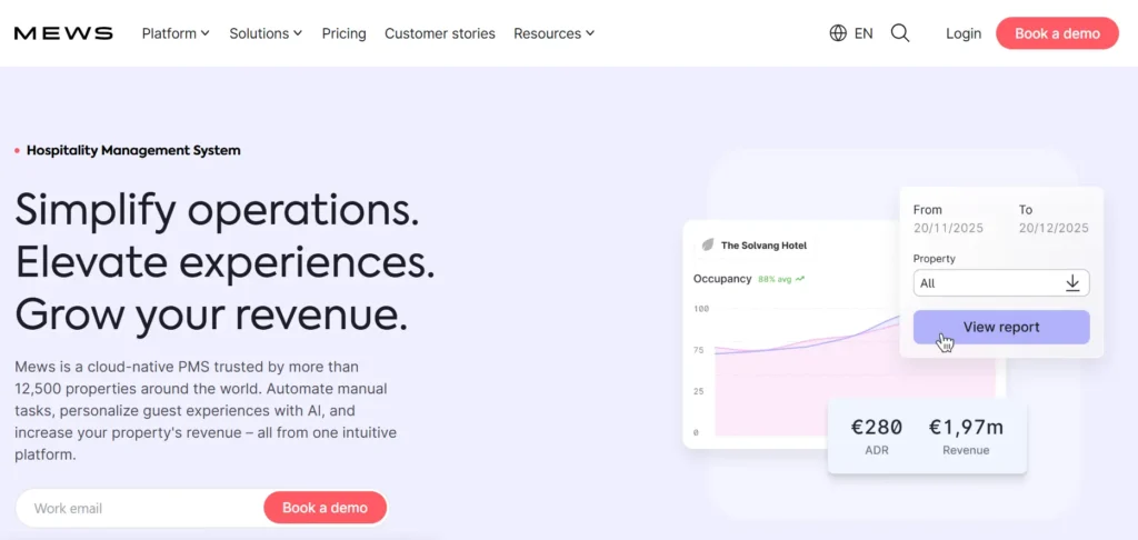 Best Hotel Front Desk Software: Mews