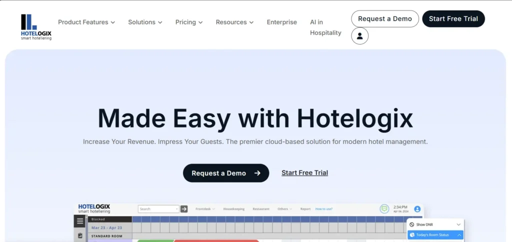 Best Hotel Front Desk Software: Hotelogix