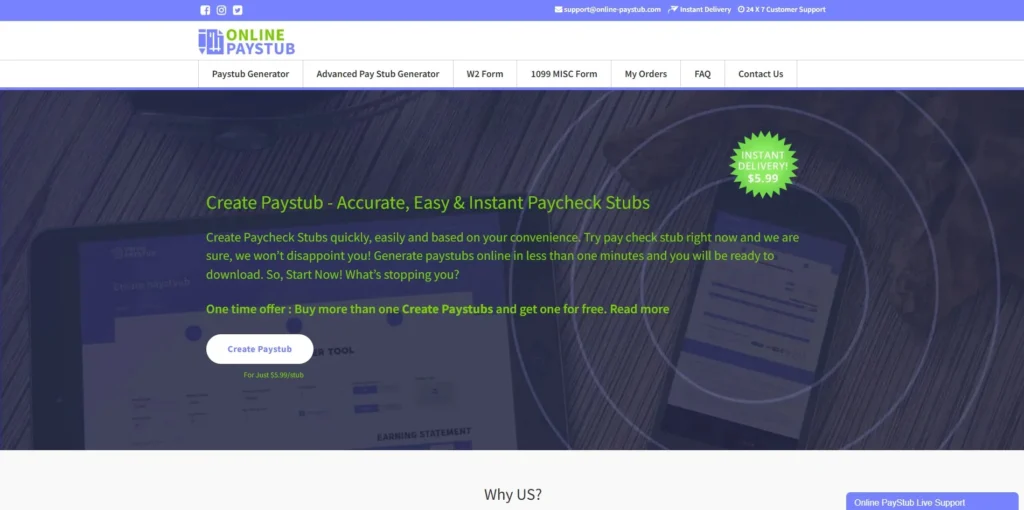 onlinepaystub-PayStub Generators