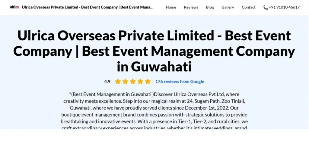 Event Management Companies in Guwahati