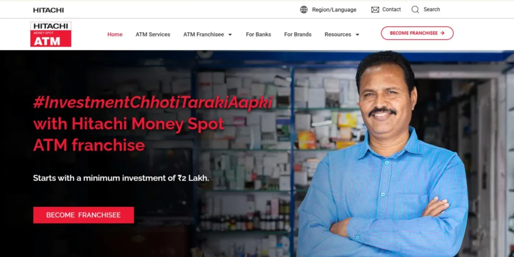 Hitachi ATM Franchise Cost