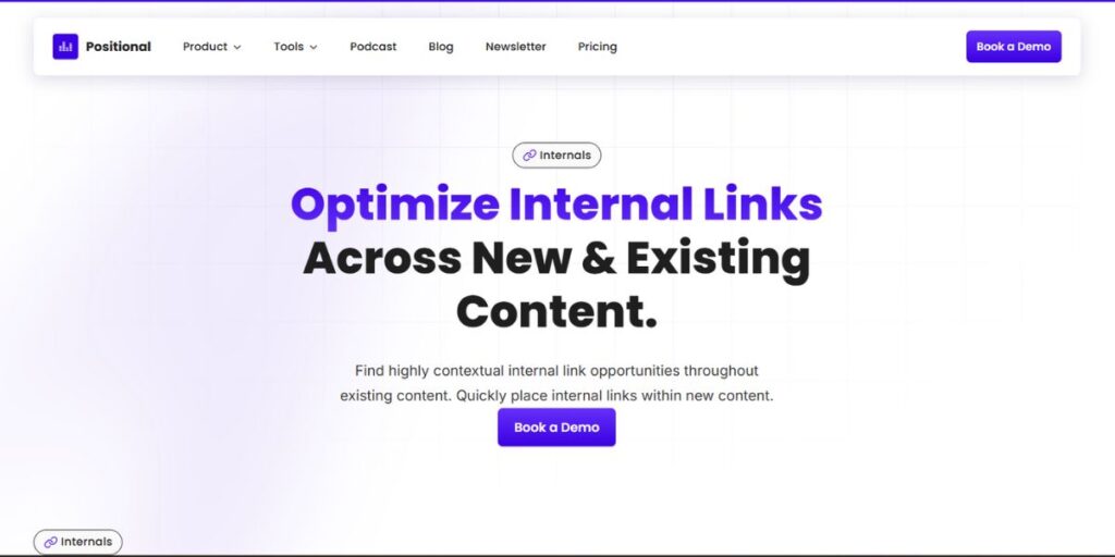 Internal Linking Tool - Internals by Positional