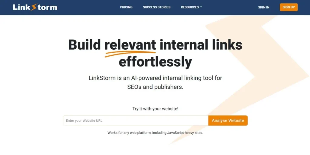 Internal Linking Tool - LinkStorm