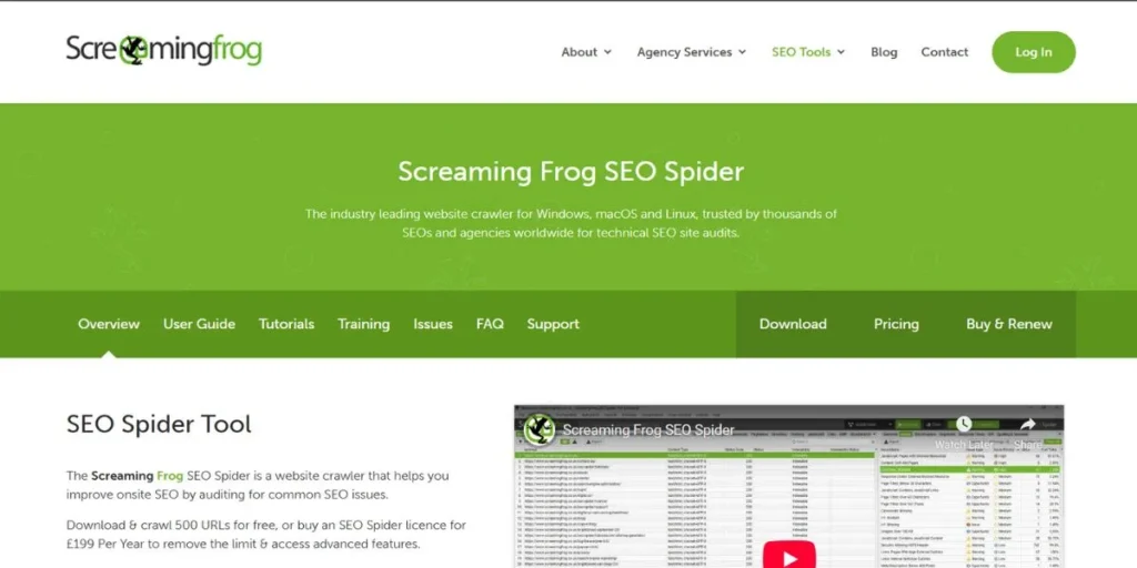 Internal Linking Tool - Screaming Frog's SEO Spider