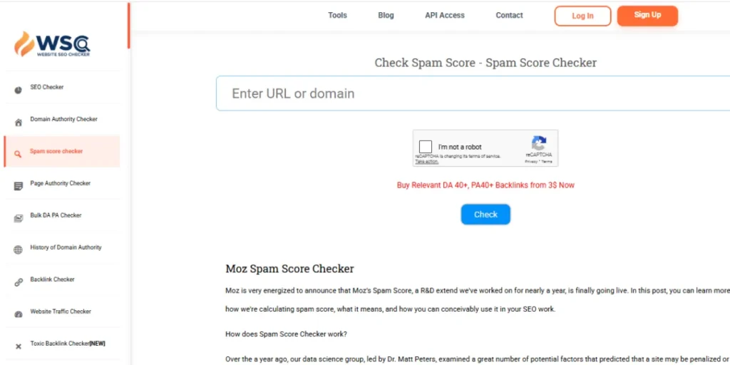 Spam Score Checker Tools
