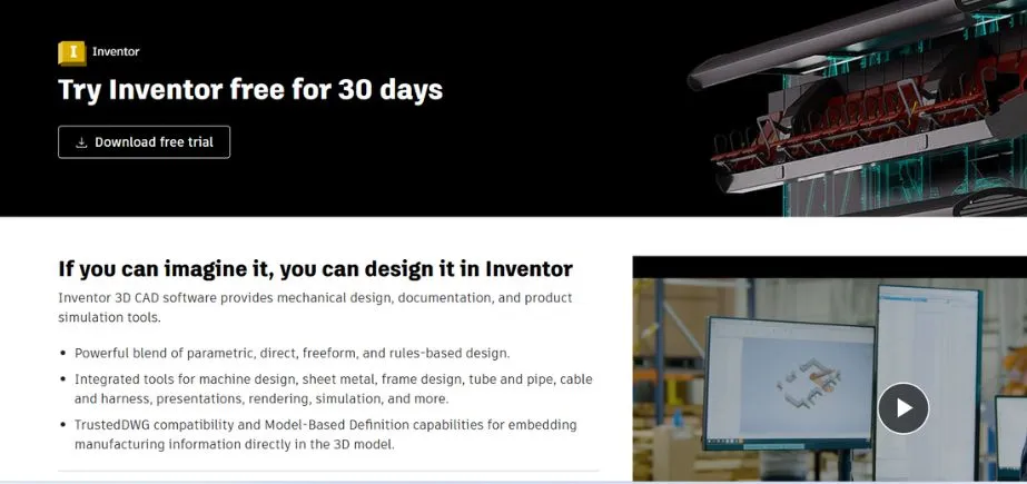 Inventor Professional - Free CAD Software