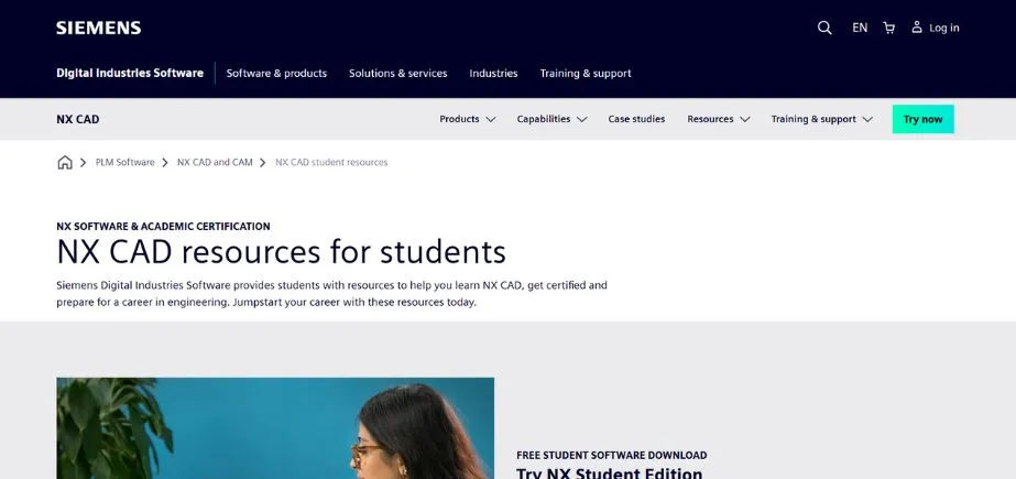 Siemens NX Student Edition - Free CAD Software