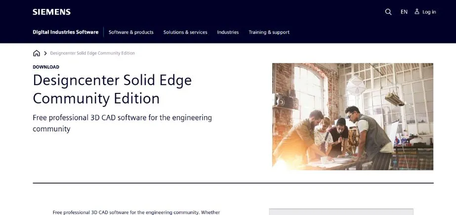Solid Edge Community Edition - Free CAD Software