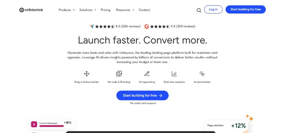 Unbounce - PPC Tools and Software