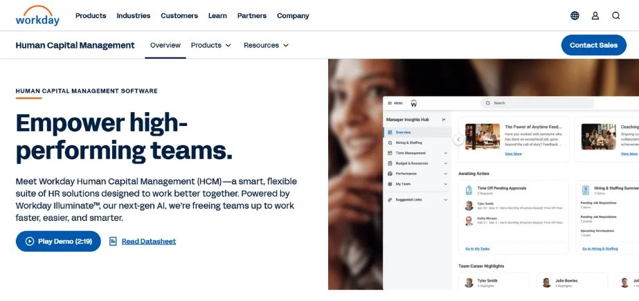 Workday HCM - Workforce Management Software