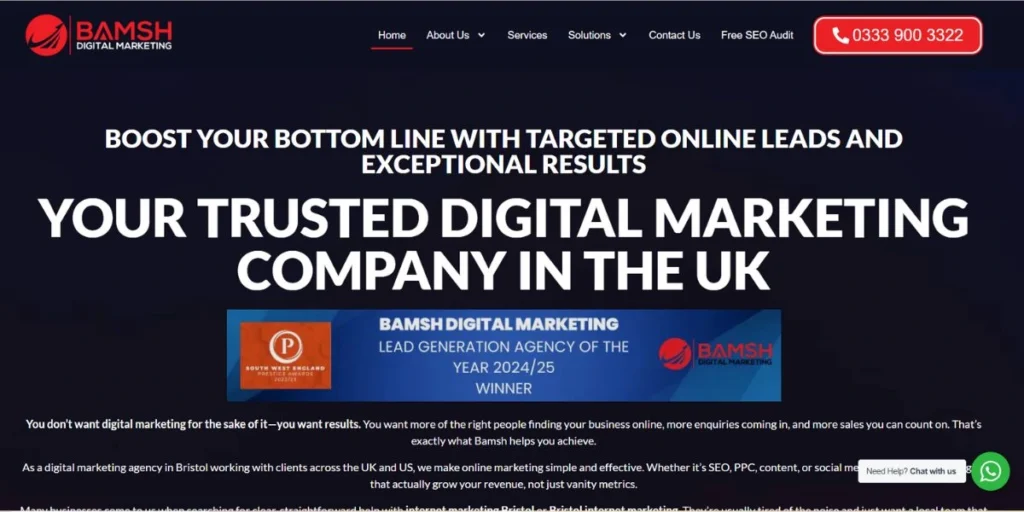 BAMSH- SEO Companies in Bristol