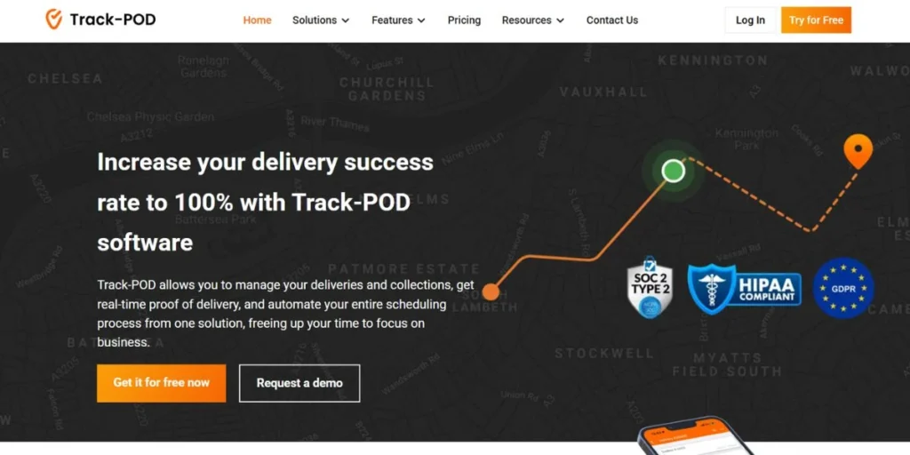 Track-POD - Medical Courier Apps in USA