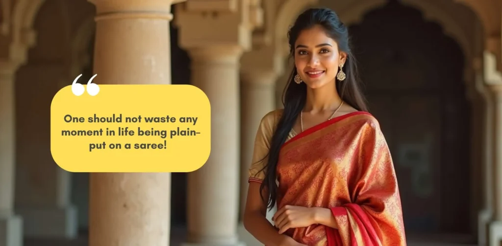 Saree Captions for Instagram