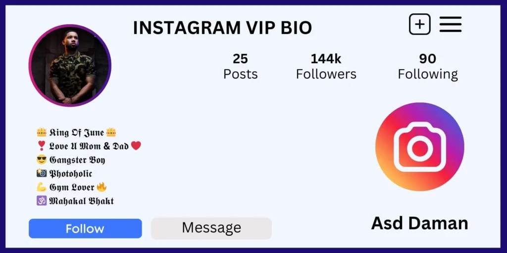 Instagram VIP Bio