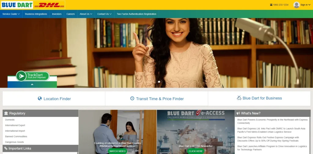 Logistics Companies in Bangalore - Blue Dart Express