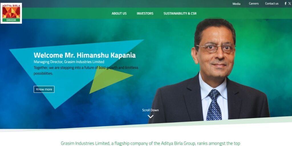 Manufacturing-Companies-in-India-Grasim-Industries-Aditya-Birla-Group